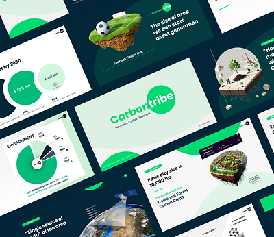 Pitch Deck Design for Carbon Removal Innovation branding carbon removal climate tech investment deck pitch deck presentation presentation slides techstars