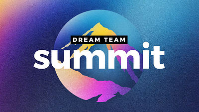 Dream Team Summit Church Leadership Event branding church church marketing design digital art gradient blur graphic art graphic design marketing ministry promotional special event