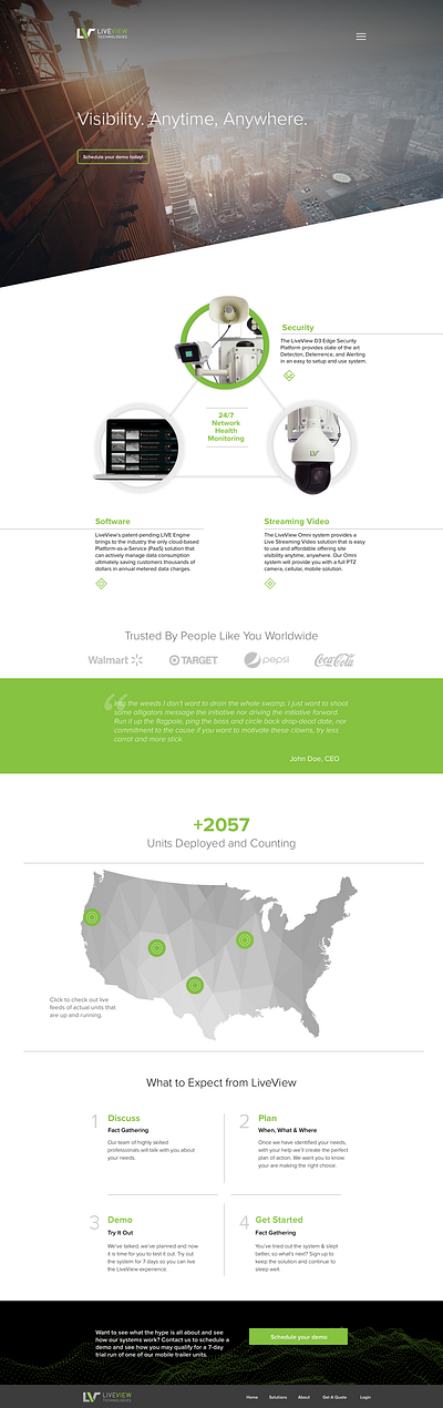 LiveView Technologies Website branding web design