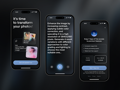 Mobile AI App UX/UI Design ai ai app app design automation design mobile mobile app product design smart app software startup ui ux webdesign