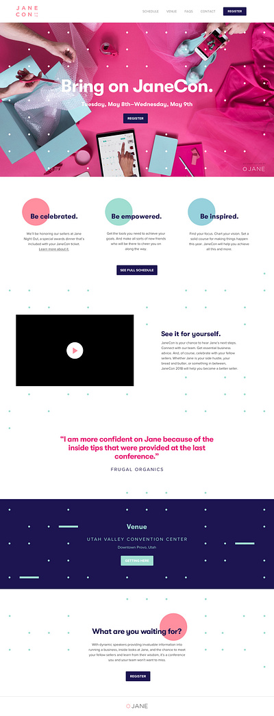 Janecon Website branding web design