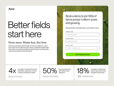 Book a Demo Page modern ui