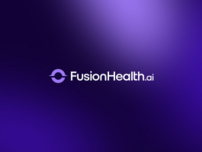 FUSION HEALTH AI - LOGO DESIGN a logo branding connection design graphic design identity illustration logo logo design logos logotype startup logo tech ui z logo