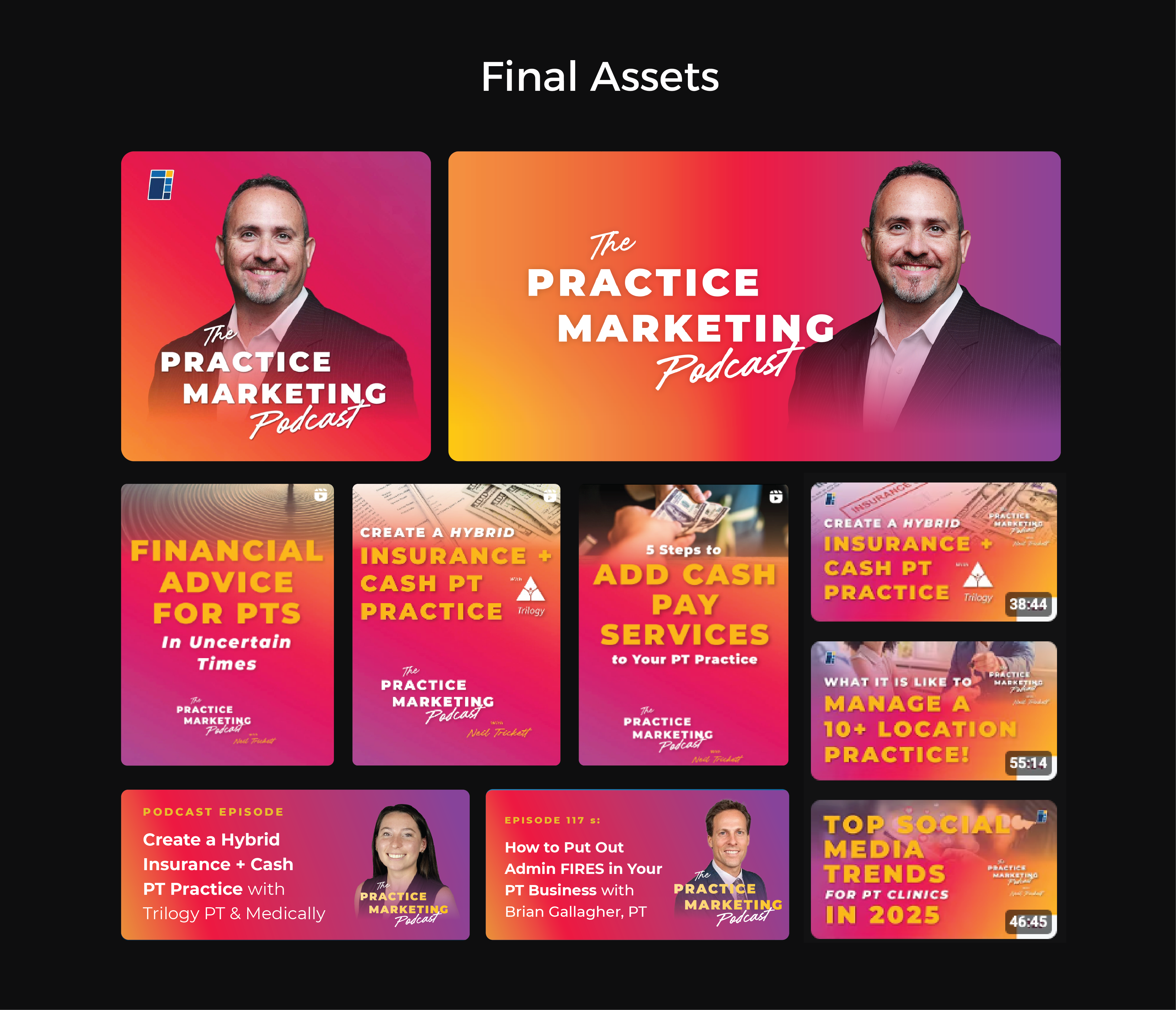 Practice Marketing Podcast Rebrand brand identity brand strategy branding design digital art graphic design logo marketing medical marketing podcast podcast artwork