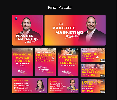 Practice Marketing Podcast Rebrand brand identity brand strategy branding design digital art graphic design logo marketing medical marketing podcast podcast artwork