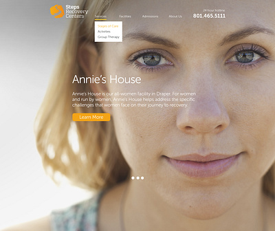 Steps Recovery Centers Website branding web design