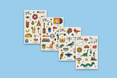 Joyful Things Stickers illustration joy joyful things stickers