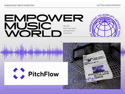 Branding for Music Marketing Agency artist brand and identity brand and identity design brand designer brand guidelines brand identity brandbook branding branding agency branding design design graphic design identity logo logo design logo mark logos logotype music visual identity