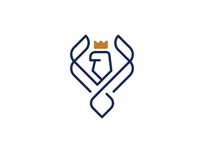 Elegant Eagle Logo animal animals automotive bird consulting crest crown eagle emblem falcon forest hawk hunter line art logo minimilist monoline premade logos royal wild