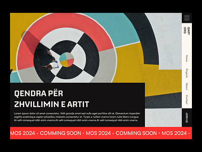 Qart Walls – Website Design colorful landing page ngo ui ux web design website website design