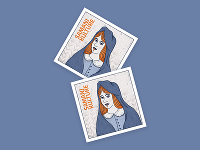Sticker Illustration & Design for “Samanj Kulture” Festival blue branding brushes colors design digital digital illustration graphic design illustration orange sticker sticker design texture traditional