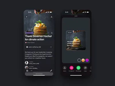 Share content app chilli design mobile app startup ui ux