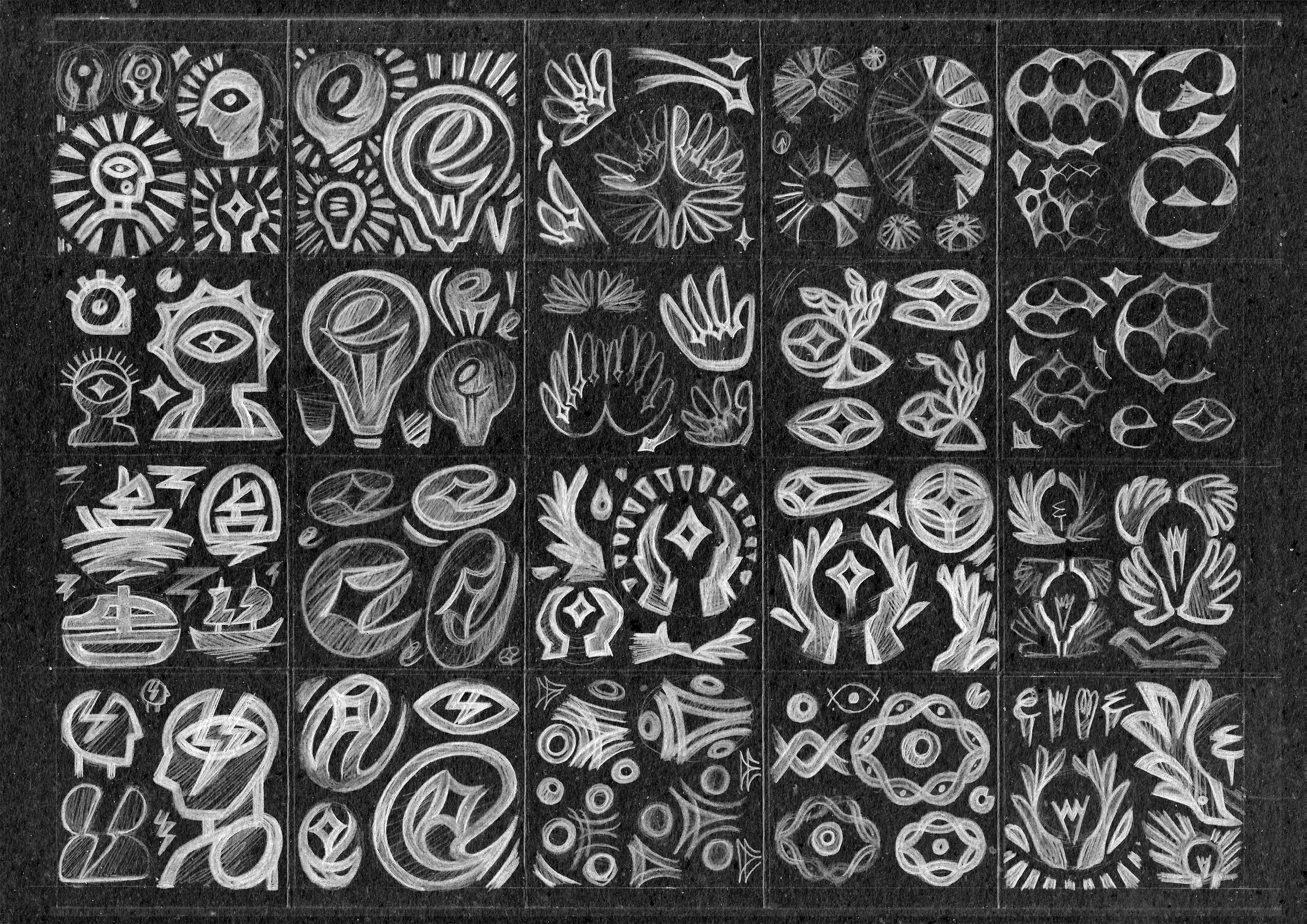 Example of Pencil Sketching Explorations   Logo