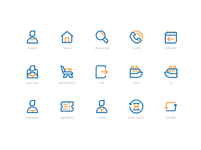Redesign Ferizy Iconography booking app icon icon anatomy icon design icon design system icon set iconography icons iconset iconsets illustration pixel perfect ticket booking ui