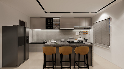 Kitchen Design 3d modeling 3d rendering architechture architect architectural design architectural rendering design interior design kitchen cabinet kitchen design kitchen island