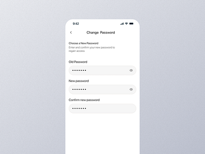 Change Password Mobile App Ui app change password change password app change password design change password details change password experience change password interface change password mobile change password option change password screen change password setting change password ui change password widget change passwword dashboard graphic design mobile screen ui