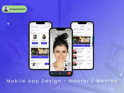 Leaning - Mentors and mentee - Mobile app design android app best bradning creative design figma graphic design learning mentee mentor mobile app prototype students ui ux wireframes