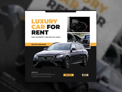 Luxury car for rent banner car car car design car flyer car post car rent car rental car template instagram post instagram template luxury post post template rent rental template