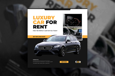 Luxury car for rent banner car car car design car flyer car post car rent car rental car template instagram post instagram template luxury post post template rent rental template