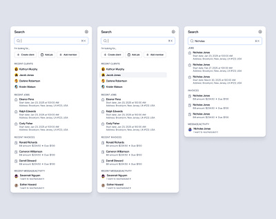 Servicecall - Search Modal search search bar search bar ui search bar ux search box search box ui search box ux search card search card ui search modal search modal ui search modal ux search ui search ui ux