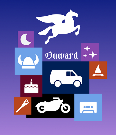 Icons added after watching Onward category icons disney film icons illustration movie pixar symbols ui icons