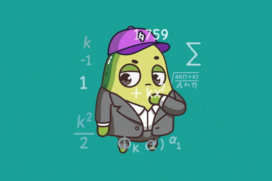 Thinking avocado aftereffects animated animated stickers animation avocado character design emoji fruit illustration sticker telegram think thinking vegatable