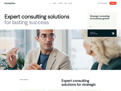 MoneyFlow - Finance Consulting & Investment WordPress Theme blog design illustration ui web design webdesign wordpress wordpress design wordpress theme wordpress themes