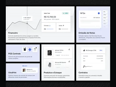Bento Grid for SaaS Landing Page analytics b2b bento bento boxes bento grid boxes crm erp grid ilustration interface saas ui ux