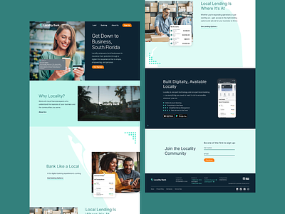 Locality - Bank Like a Local art direction banking branding credit union finance financial financial services fintech florida locality miami vis visual design web design
