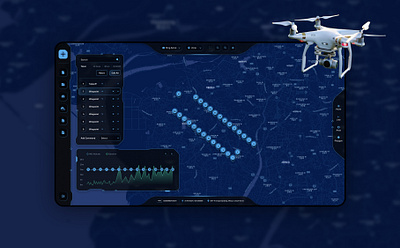 Drone Delivery area control application drone figma graphic design ui web app