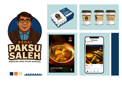 🌊 Kedai Paksu Saleh — A Taste of Bangka Belitung in Every Bite branding design graphic design illustration logo packaging poster restaurant