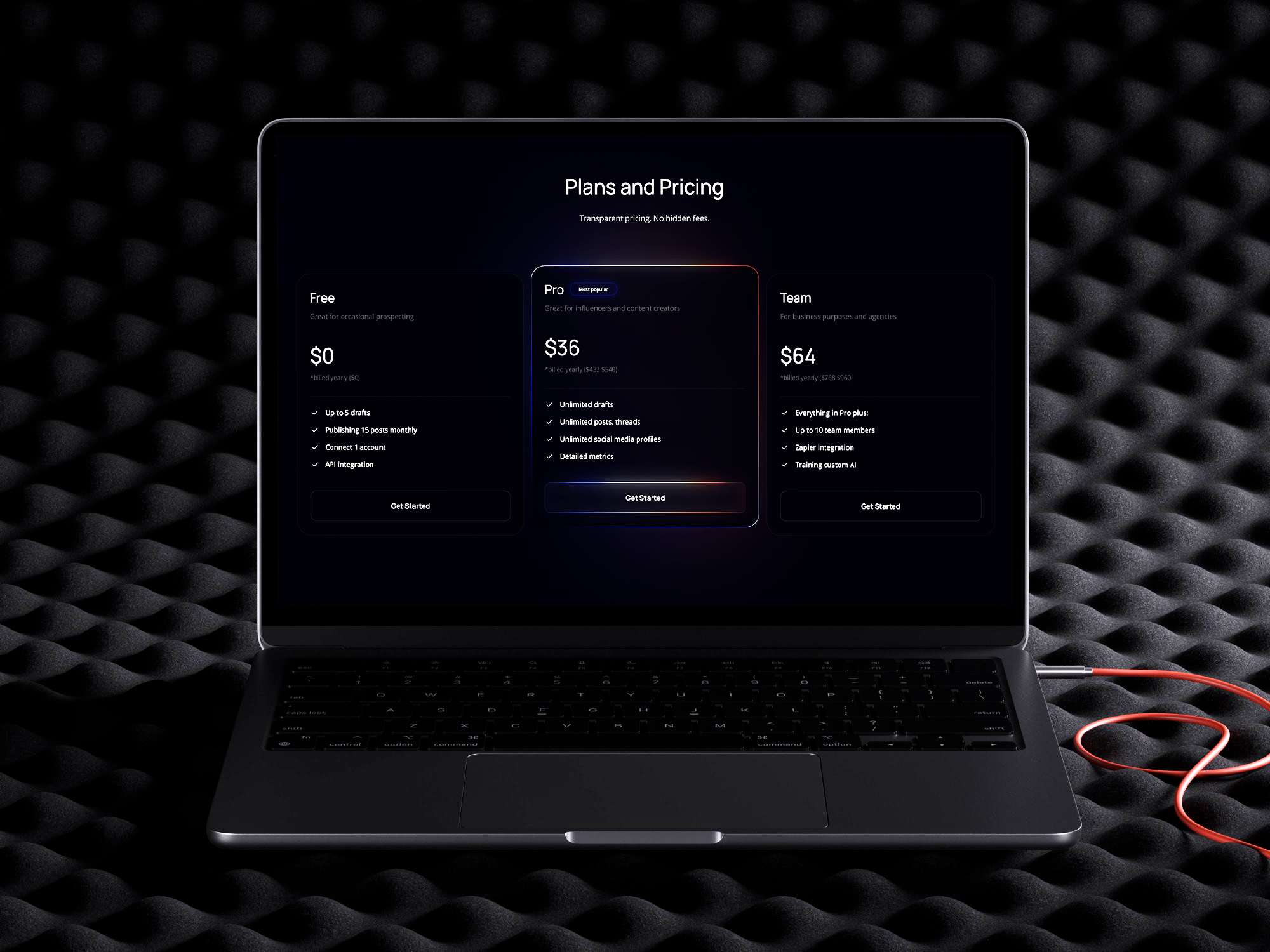 Pricing Table UI - Clean & Modern SaaS Web Design brutalist clean crm dashboard figma interface landing page minimal pricing pricing table saas subscription ui ux web design