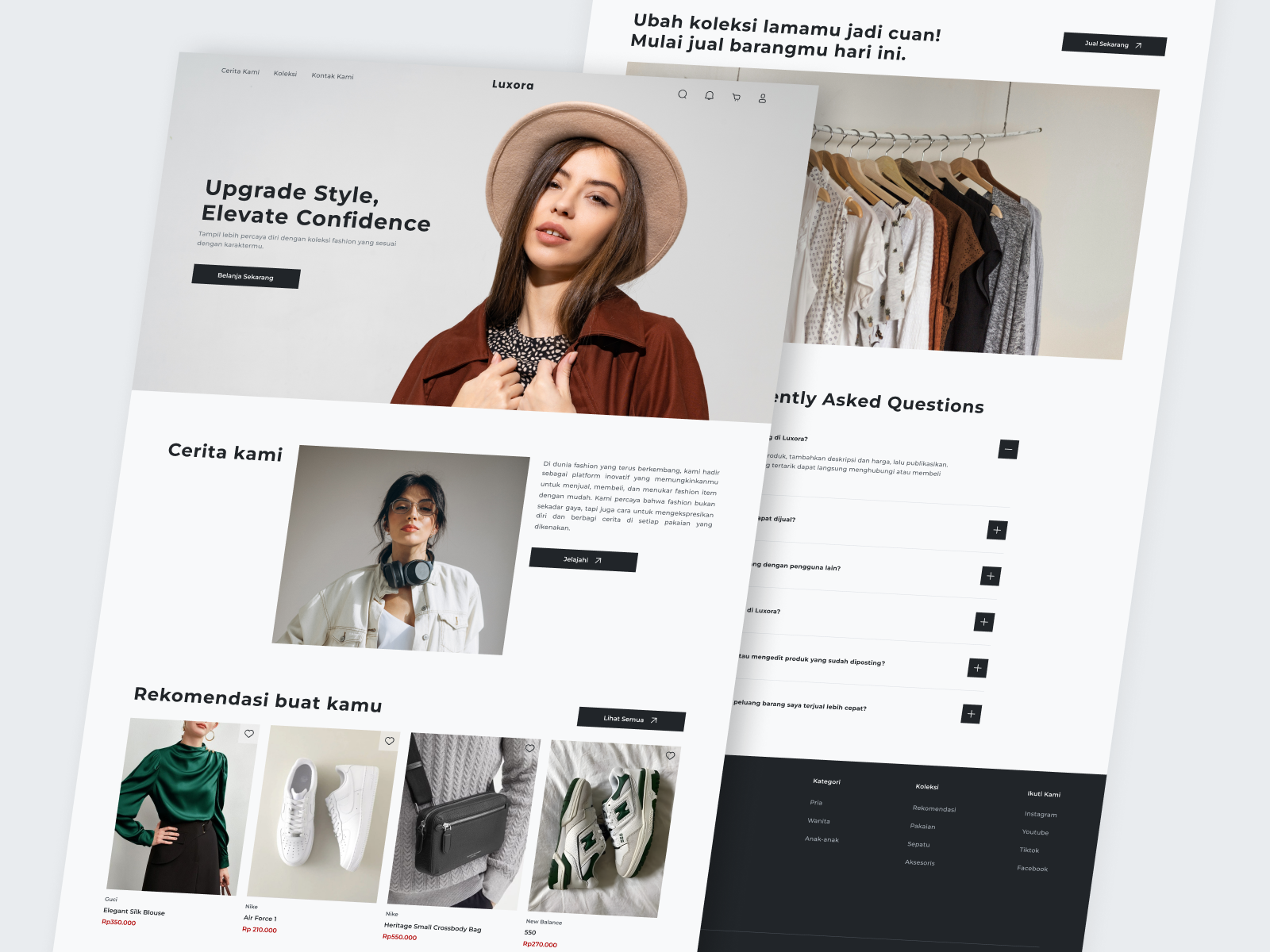 Fashion E-Commerce Website design ecommerce figma landing page ui ux web design website