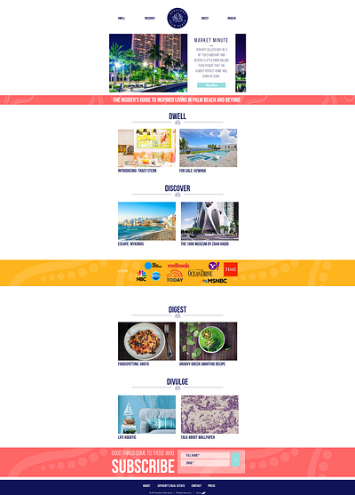 Barefoot Palm Beach branding graphic design logo ui