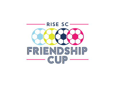 RISE Soccer Club's Friendship Cup branding graphic design logo