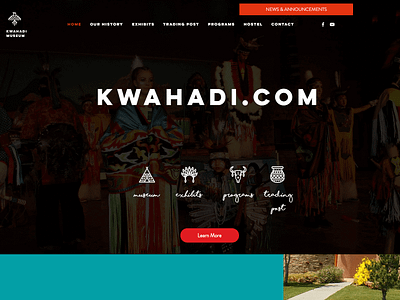 Kwahadi Museum branding logo web design