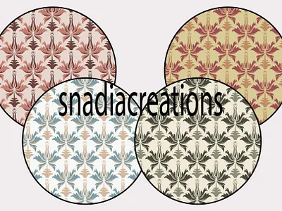 Floral Deco bold classic deco decorative dynamic elegant floral home decor interior design seamless pattern stylized flowers textile pattern designer vector wallpaper design