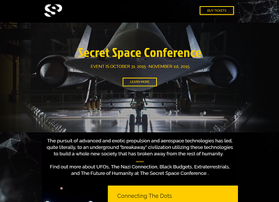 Secret Space Conference branding graphic design logo