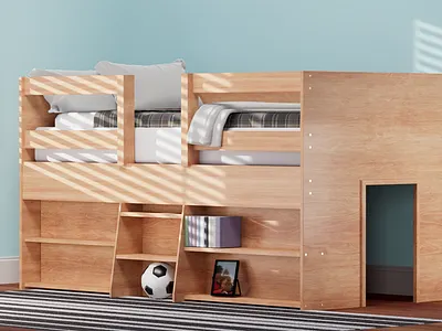 Bunk Bed 3d 4d arnold render art behance branding c4d cinema cinema 4d design digital art dribbble best shot illustration motion graphics photoshop product product design ui