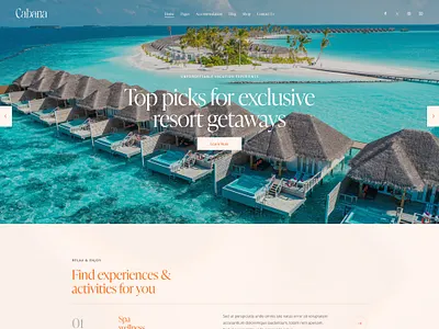 Cabana - Resort, Villa & Hotel WordPress Theme blog design illustration ui web design webdesign wordpress wordpress design wordpress theme wordpress themes