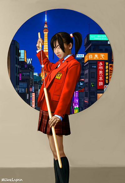 WelcomEtoTokyO byMikeLynn anima comic art digital art graphic art illustration manga