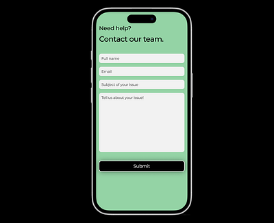 Day 28 of 100: Contact Page contact page dailyui design graphic design ui