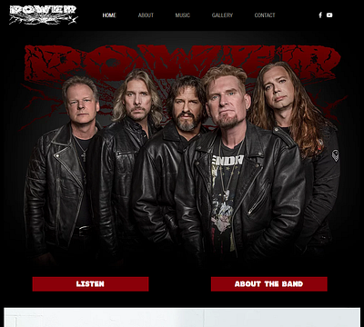 POWER 80s Band branding graphic design