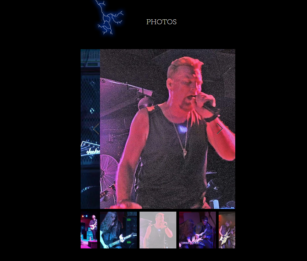 POWER 80s Band website design — entertainment band booking events
