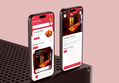 Restaurant Mobile App I UIUX Design app design design illustration mobile app ui