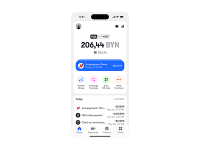 Mobile Banking App banking clean mobile money payment ui
