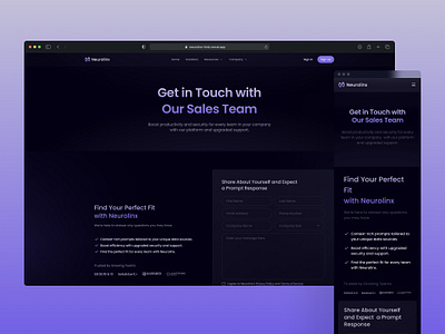 Neurolinx - AI Agency & Technology Startup Website Design agency agency website ai ai agency ai agency website ai startup website ai website dark landing page startup startup website technology ui ux web design website
