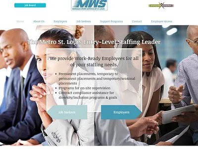 Managed Work Services branding logo