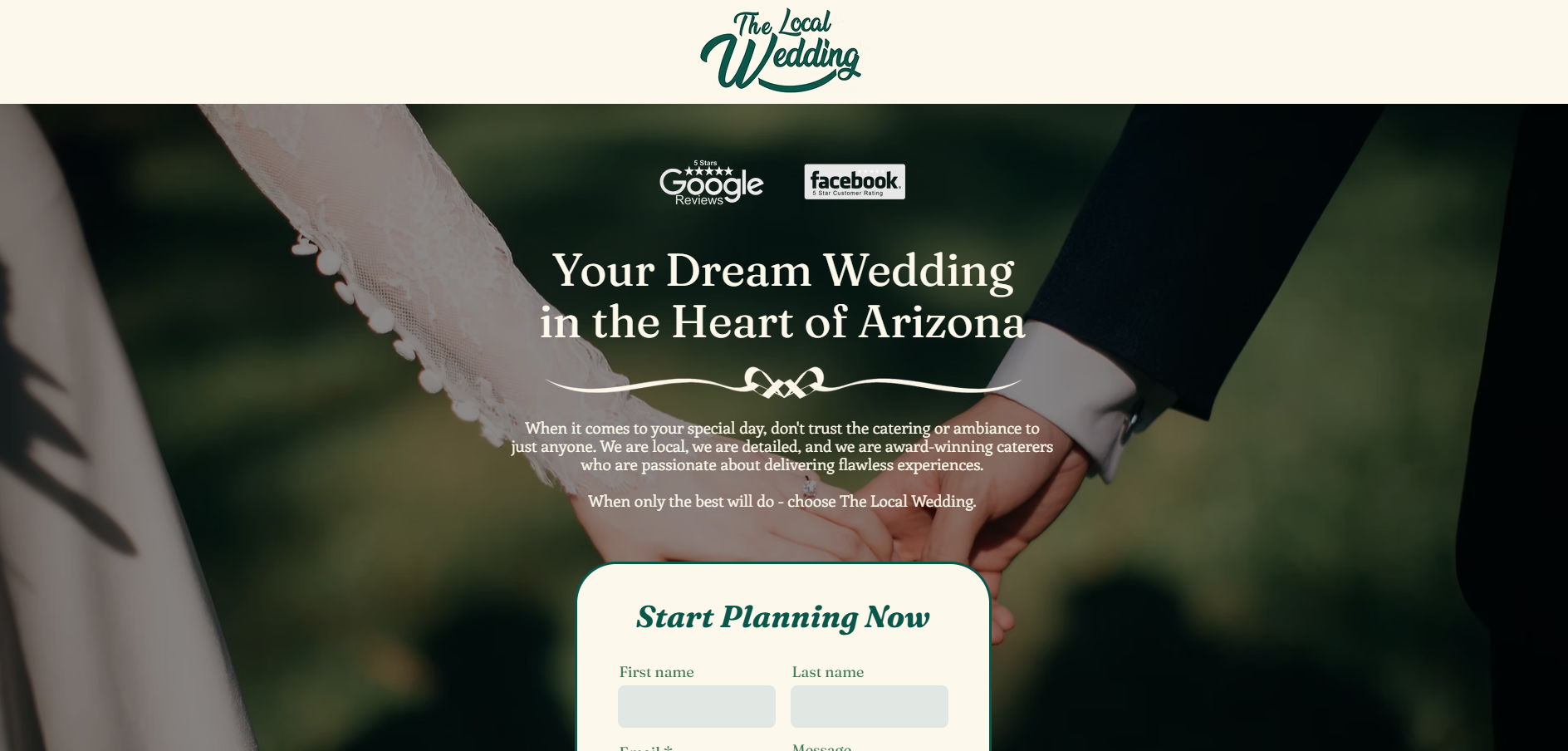 The Local Wedding branding logo