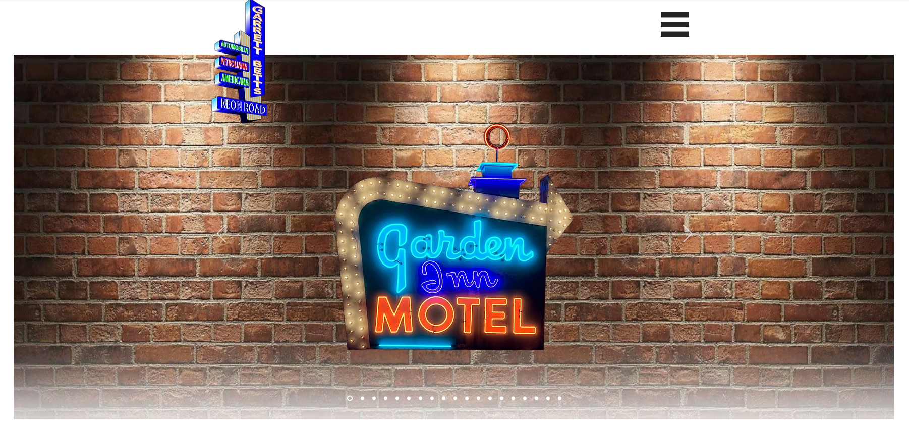 Garret Betts Neon Road Signs eCommerce website design — custom neon signs